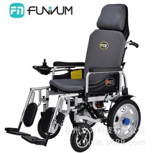 殘疾人輪椅老年人高靠背電動輪椅四輪助行器 折高靠背全躺輪椅