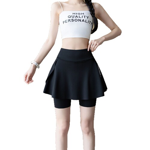 Sports shorts skirt two-piece yoga skirt Barbie shark base cycling tennis sports pants skirt safety short skirt