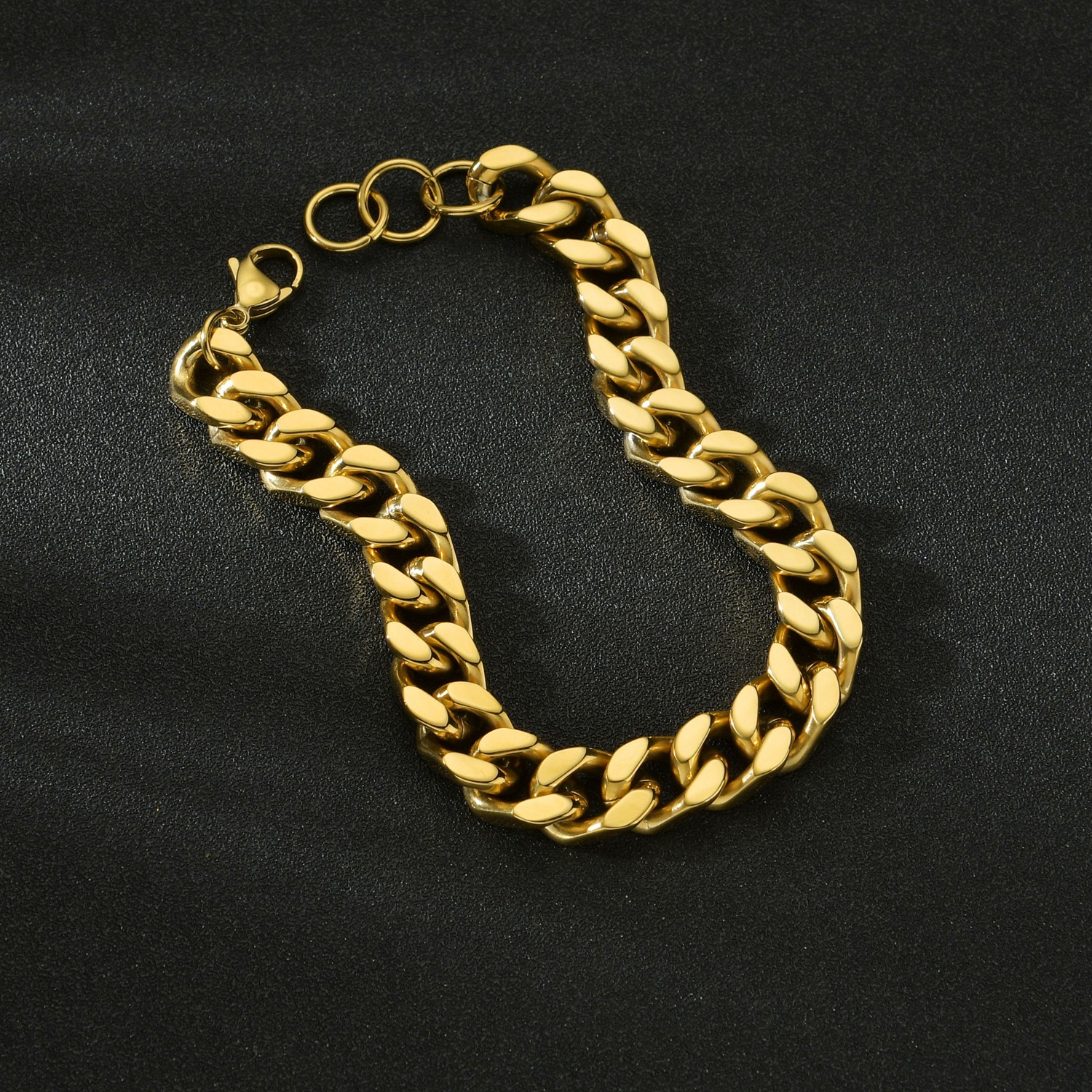 New Grinding Double-sided Cuban Bracelet display picture 6