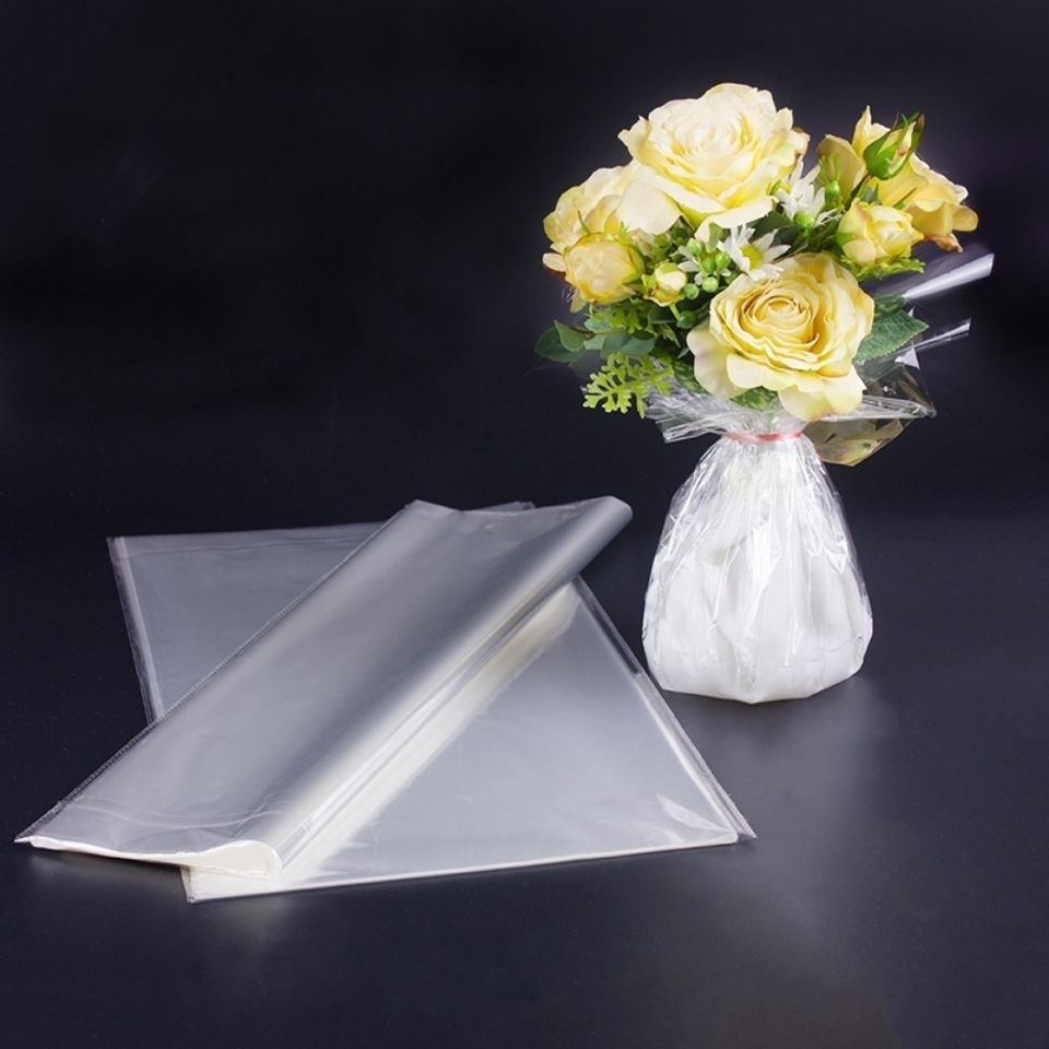 鮮花包裝紙 透明玻璃紙包裝紙銀光紙 OPP材料 花束禮品包裝材料