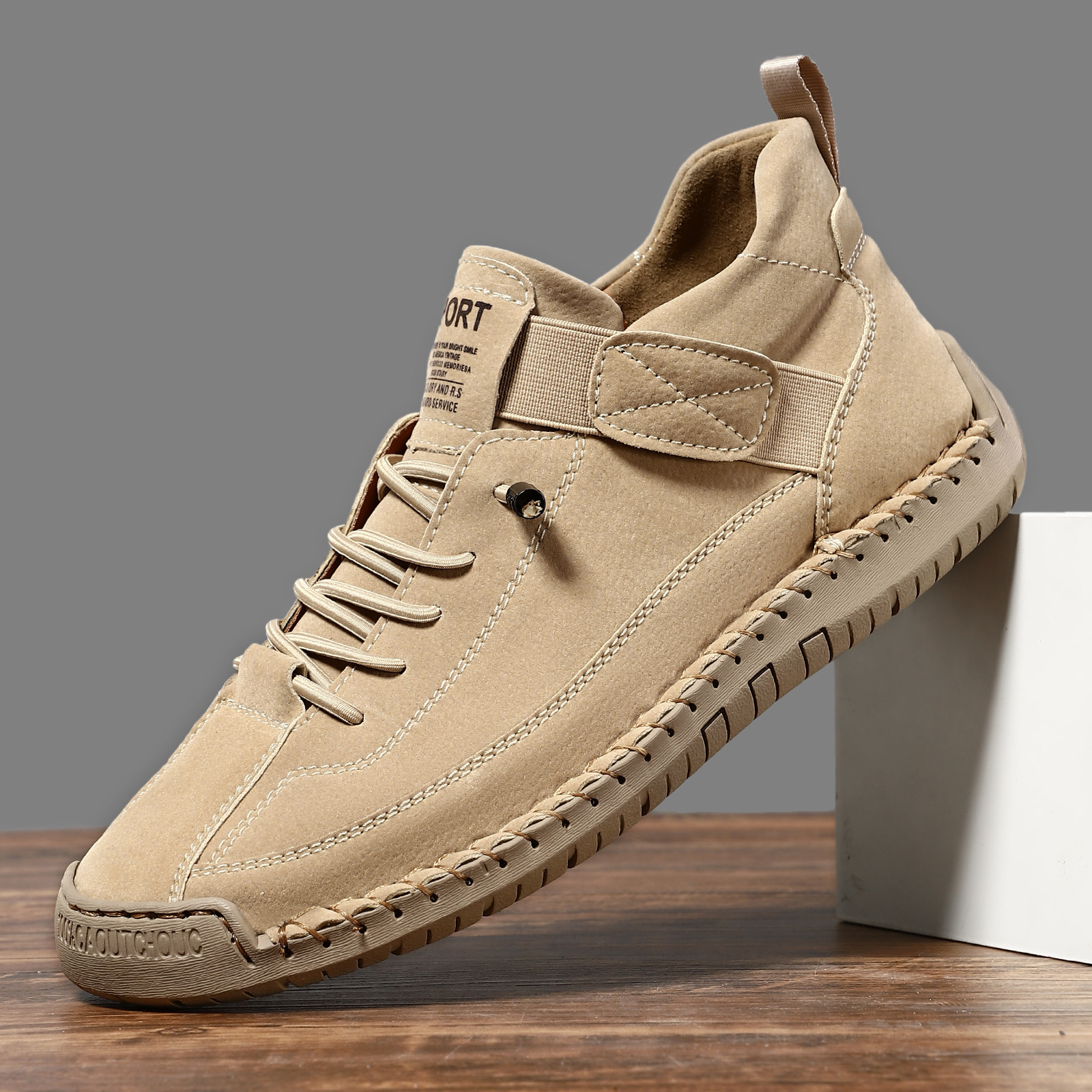 Autumn And Winter Large-size Mid-top Martin Boots, Outdoor Casual Shoes, Workwear Stitched_voghion.com