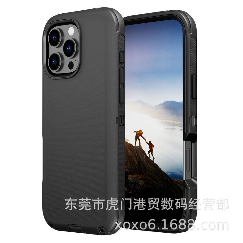 iPhone16 Pro Maxに適した新しい耐衝撃電話ケースApple 16 Proアーマーケース落下防止電話ケース|undefined