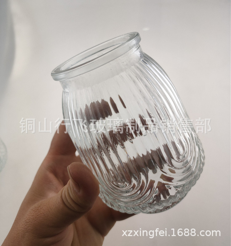 雕花祥云玻璃瓶祥云工艺品玻璃罐喷色电镀玻璃瓶