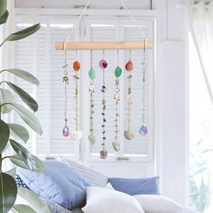 Crystal Sun Catcher Crystal Cross-Border New Product Agate Piece Window Wind Chime Gift Sun Catcher Rainbow