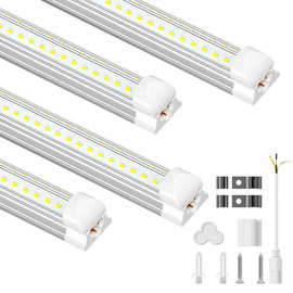 北美8FT一体V型LED灯管72W100W带ETL认证2.4米工业T8长条灯日光灯