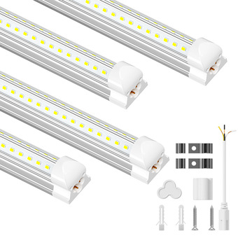 北美8FT一体V型LED灯管72W100W带ETL认证2.4米工业T8长条灯日光灯