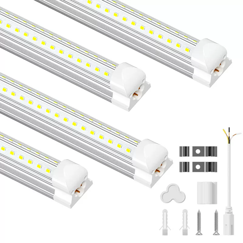 北美8FT一体V型LED灯管72W100W带ETL认证2.4米工业T8长条灯日光灯