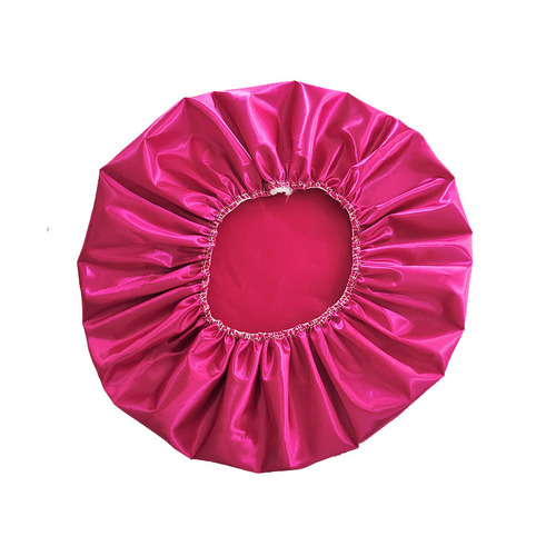 Fashionable Color-Block Solid Bath Cap with Thick Waterproof Hat Shower Head Hat Women's Style Hair Cover Lady Adult Washing Hair Bath Cap