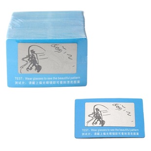 Glasses accessories sunglasses polarized glasses polarized test card polarized card test piece small fishing pattern wholesale