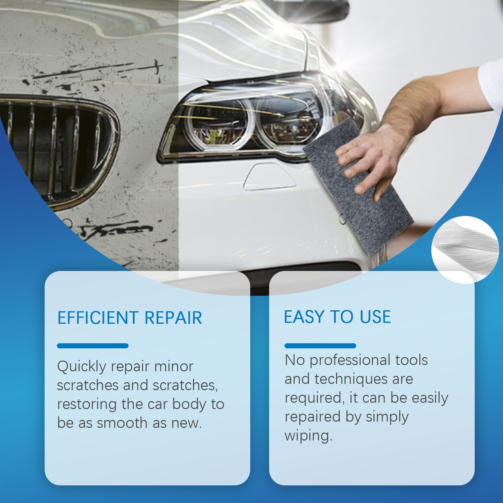 Rayhong Car Scratch Care Cloth Car Paint Scratch Removal Polishing Coating Care Cloth