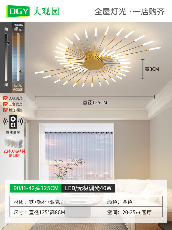 【厳選】リビングルームランプ シーリングランプ ホール 高級 レストラン 寝室 渦花火ランプ LEDシーリングランプ 002|undefined