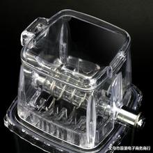 欧美跨境小型家居家用手动碎冰机透明手摇刨冰机DIY小工具