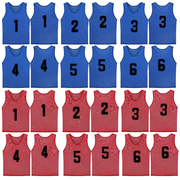 Amazon Cross-Border Large Mesh Confrontation Clothing Children's Adult Football Training Clothing Vest Group Number Printing Vest