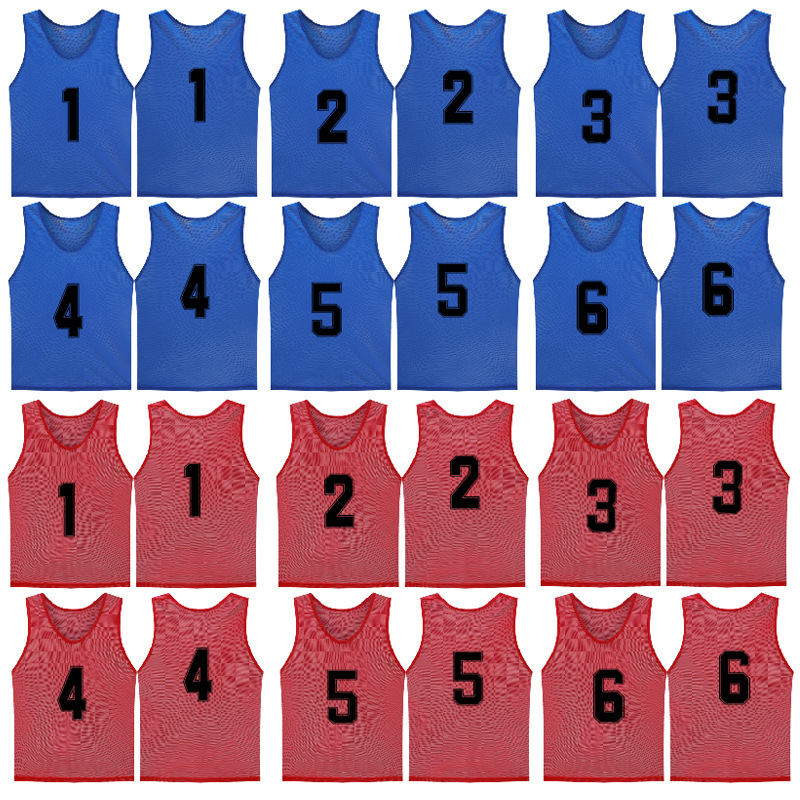 Amazon Cross-Border Large Mesh Confrontation Clothing Children's Adult Football Training Clothing Vest Group Number Printing Vest