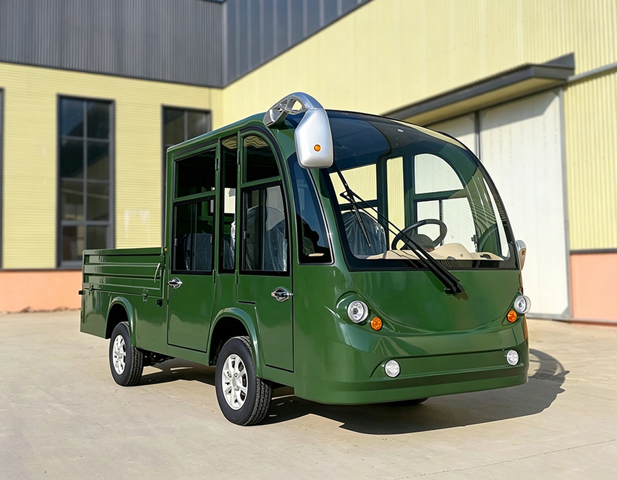 Electric Truck for Factory Grounds, Heavy-Duty Cargo Transport, Logistics, Security, Sanitation, Mini Electric Truck, Freight Vehicle