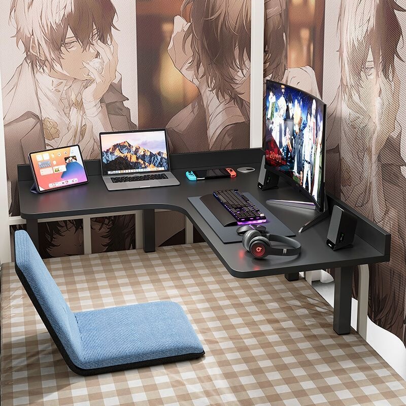 Corner computer desk for bed, desktop desk for dormitory bunk beds, lazy gaming desk, student dormitory essential corner writing desk Corner computer desk for bed, desktop desk for dormitory bunk beds, lazy gaming desk, student dormitory essential corner writing desk