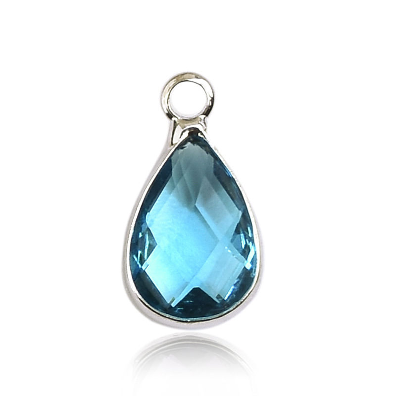 1g Weight Pendant Jewelry Making Type 8 * 14mm Jewelry Making Size Glass, Birthstone Inlay Material DIY Jewelry Accessories Classification 1 Piece Quantity Copper Material Water Droplets Pattern Inlay Design Casual, Simple Style Style 1 Piece 8 * 14mm Copper Glass Birthstone Water Droplets Pendant 14