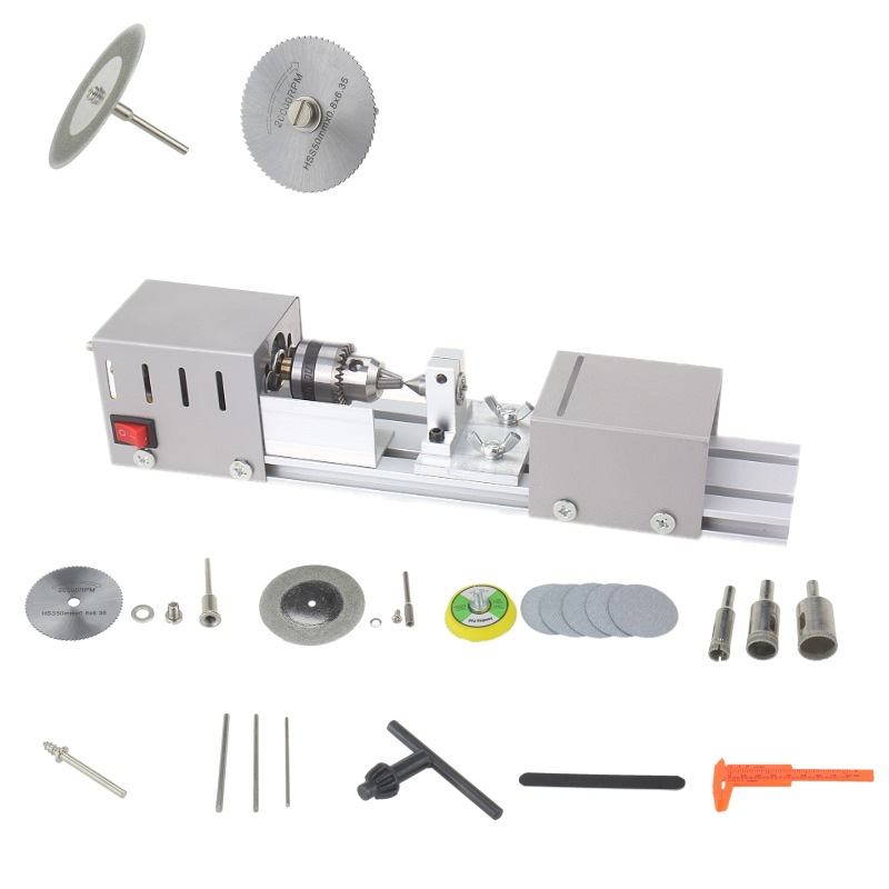 三匠万能小型家用佛珠配件木工多功能伸缩尾座迷你修圆器