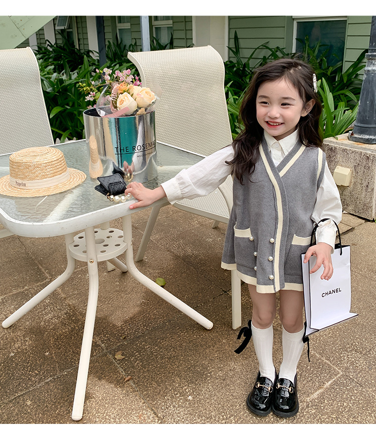 Gilet di lana per ragazze primavera e maglieria per bambini alla moda 2023, piccola giacca profumata, abbigliamento autunnale per bambini_voghion.com