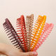 Toothed Non-slip Headband Girl's Rubber Outing Headband Wash Face Makeup Fixed Broken Hair Pressing Hair Stamp Solid Color Simple