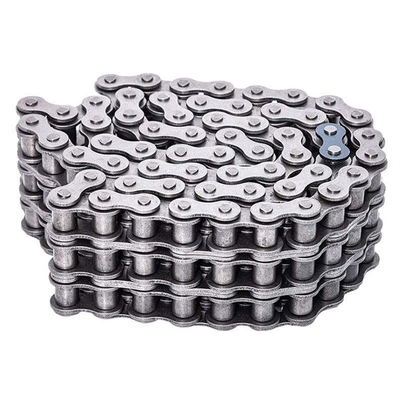 Заводская поставка одиночной двухрядной прецизионной роликовой цепи промышленной приводной цепи промышленной роликовой цепи инженерной конвейерной цепи
