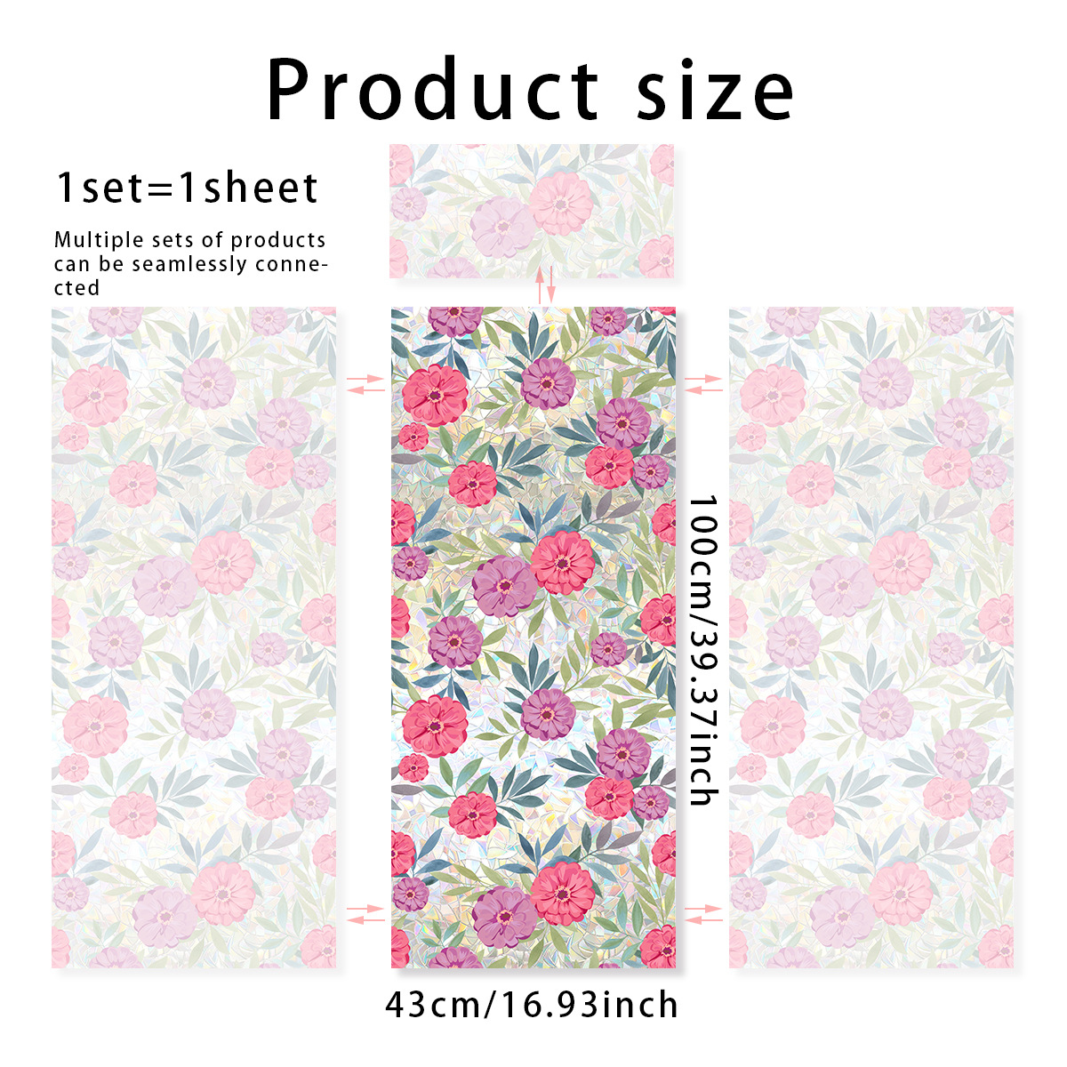 140g Weight Glass paster Home Textiles & Decor Type PVC Material Leaf Pattern Casual, Pastoral Style Casual Pastoral Leaf PVC Glass Paster Wall Art 214