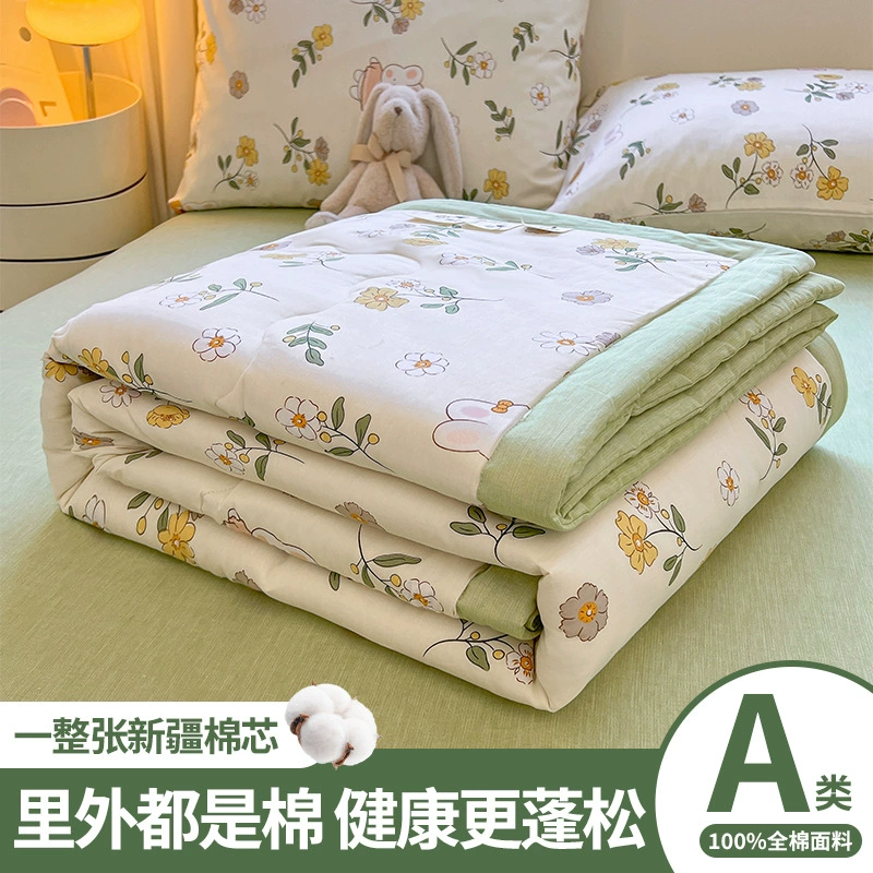 Хлопок Летнее одеяло Воздушное одеяло Чистое хлопковое одеяло Летнее одеяло можно стирать в машинном одеяле Летнее прохладное одеяло