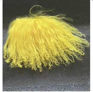 Long Thick Wool Hairpiece DIY Curly Wool Fabric for Doll Wigs