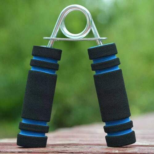 A-type hand gripper, dual-color foam handle, household fitness finger exercise, spring steel foam gripper wholesale