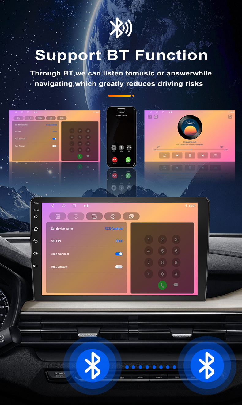 P13 7-Inch 9inch 10inch , Car Central Control Navigation Car Dvd Player Carplay Versatile Universal Device