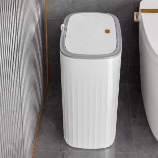 Gap trash can bathroom household kitchen living room push-type large capacity toilet trash can narrow paper basket with lid