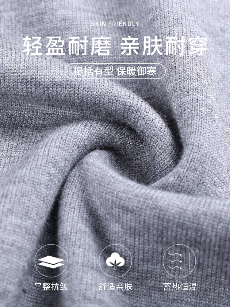 Uniqlo hombre lujo ligero transfronterizo de alto nivel suéter de punto perezoso estilo hombre de negocios ocio condujo polo camisa