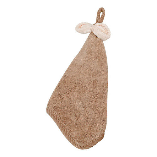 Cute hand towel hanging absorbent lint-free kitchen household quick-drying hand towel coral velvet children's rag