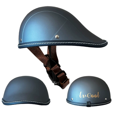 Motosiklet kaskı (dəbilqə) — Helmet Summer Electric Vehicle Safety - beret-grey-m