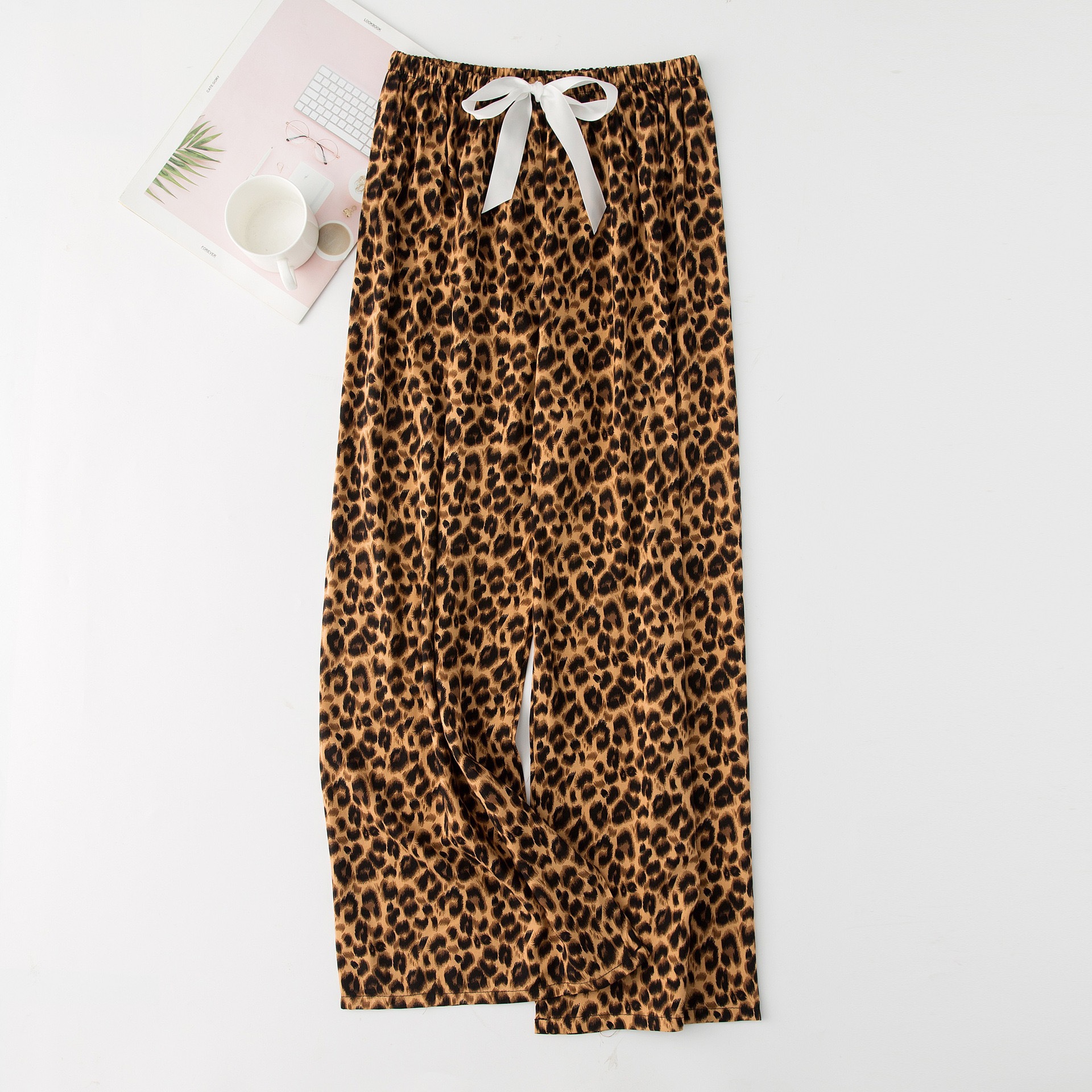 Yellow leopard print