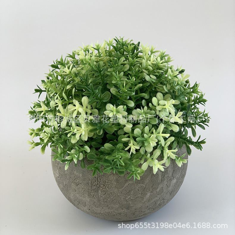 Mini mini simulación transfronteriza pequeña planta de mesa interior verde planta de decoración en maceta combinación de fábrica al por mayor