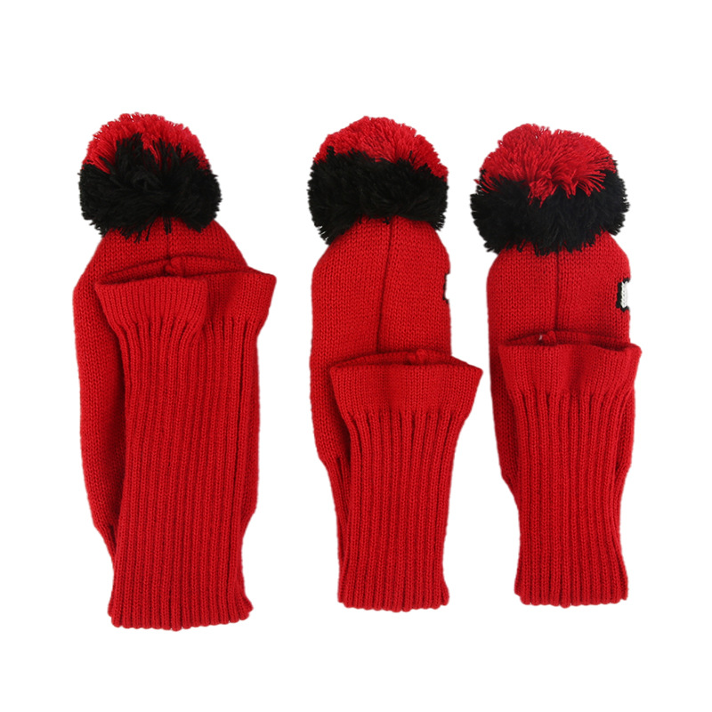 2024 nueva temporada de golf de lana de punto putter cubierta de poste de madera cubierta N ° 1 N ° 3 N ° 5 cubierta del club cubierta de la cabeza del polo