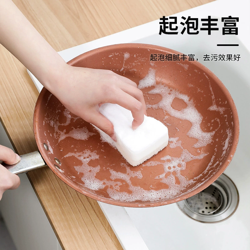 Кухонная двусторонняя толстая ткань для стирки одежды Baijie, без пропитки, чистая тряпка-щетка для чаши губки волшебное трение