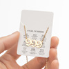 2024 women's new angel lucky digital pendant necklace fashion 000-999 stainless steel retro necklace