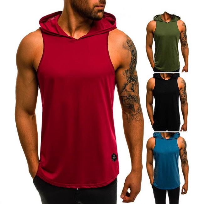 WISH AliExpress Hot Sale Men's Summer Sports Casual Vest Men's Slim-fit Breathable Waistle Sleeveless Men's Vest