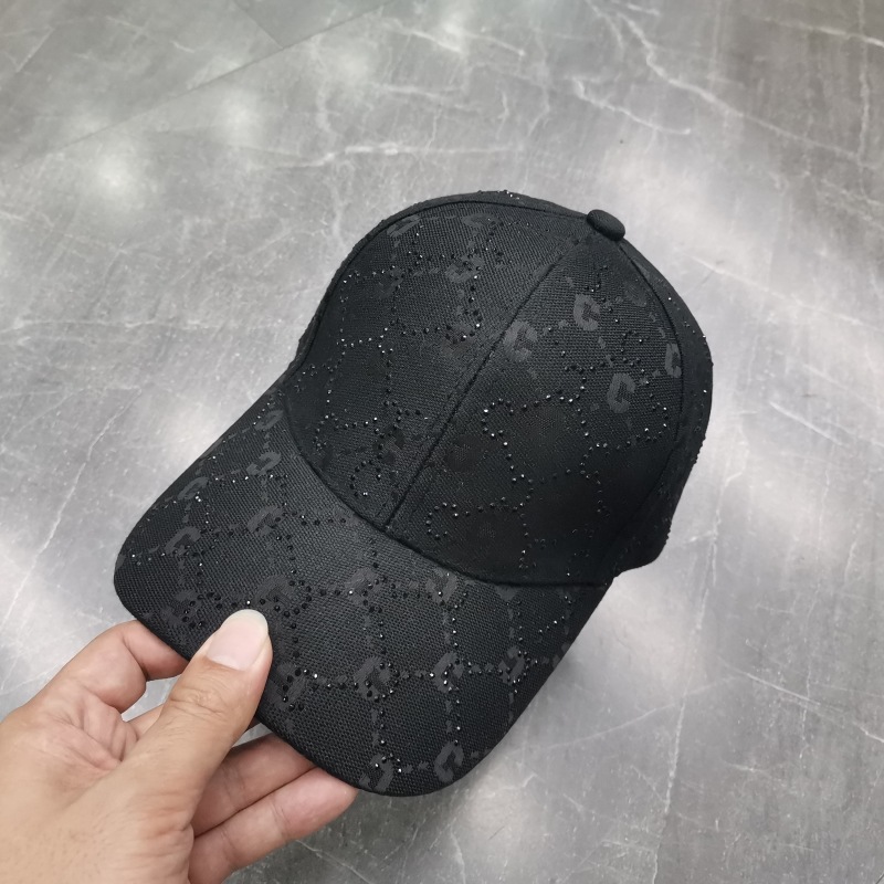 Cappellino da baseball jacquard lettera diamante cappello sole_voghion.com