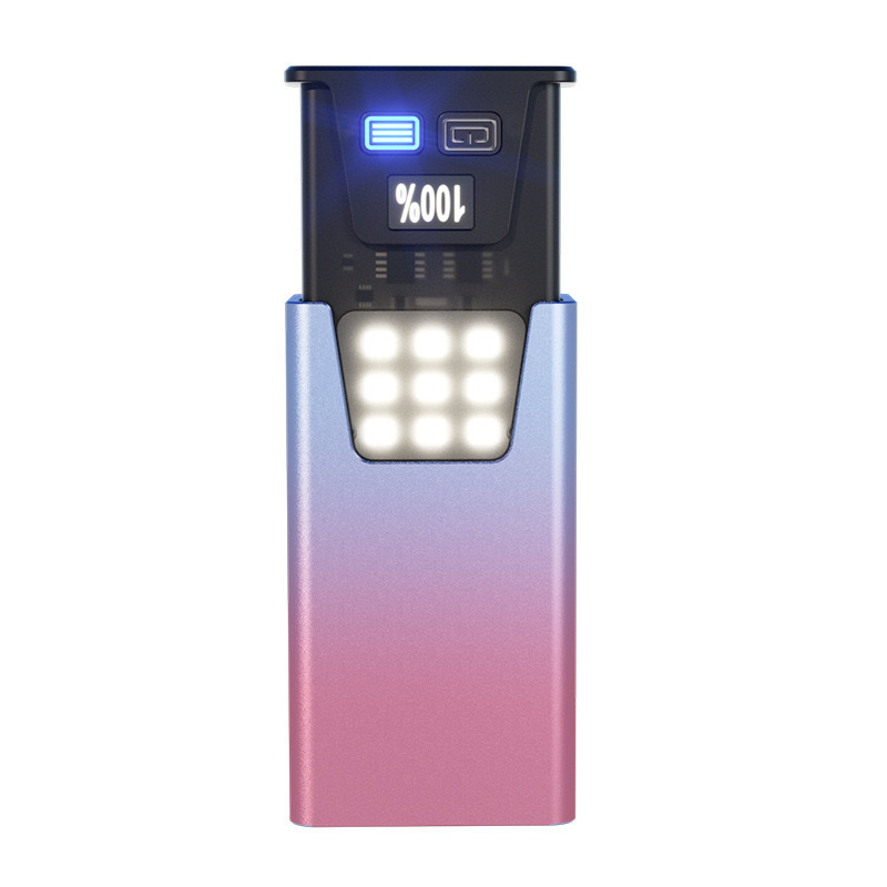 Transfronterizo nueva linterna LED de alta intensidad pantalla digital magnética fuertemente multifuente de luz mini llavero lámpara de trabajo lámpara de emergencia