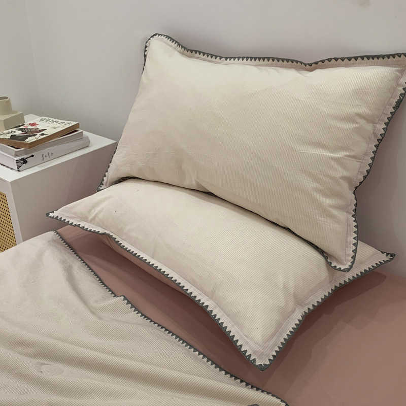 Cotton 2025 nuevo estilo funda de almohada funda de almohada par hogar 100 almohada de algodón núcleo de almohada caja de forro individual hombre 3