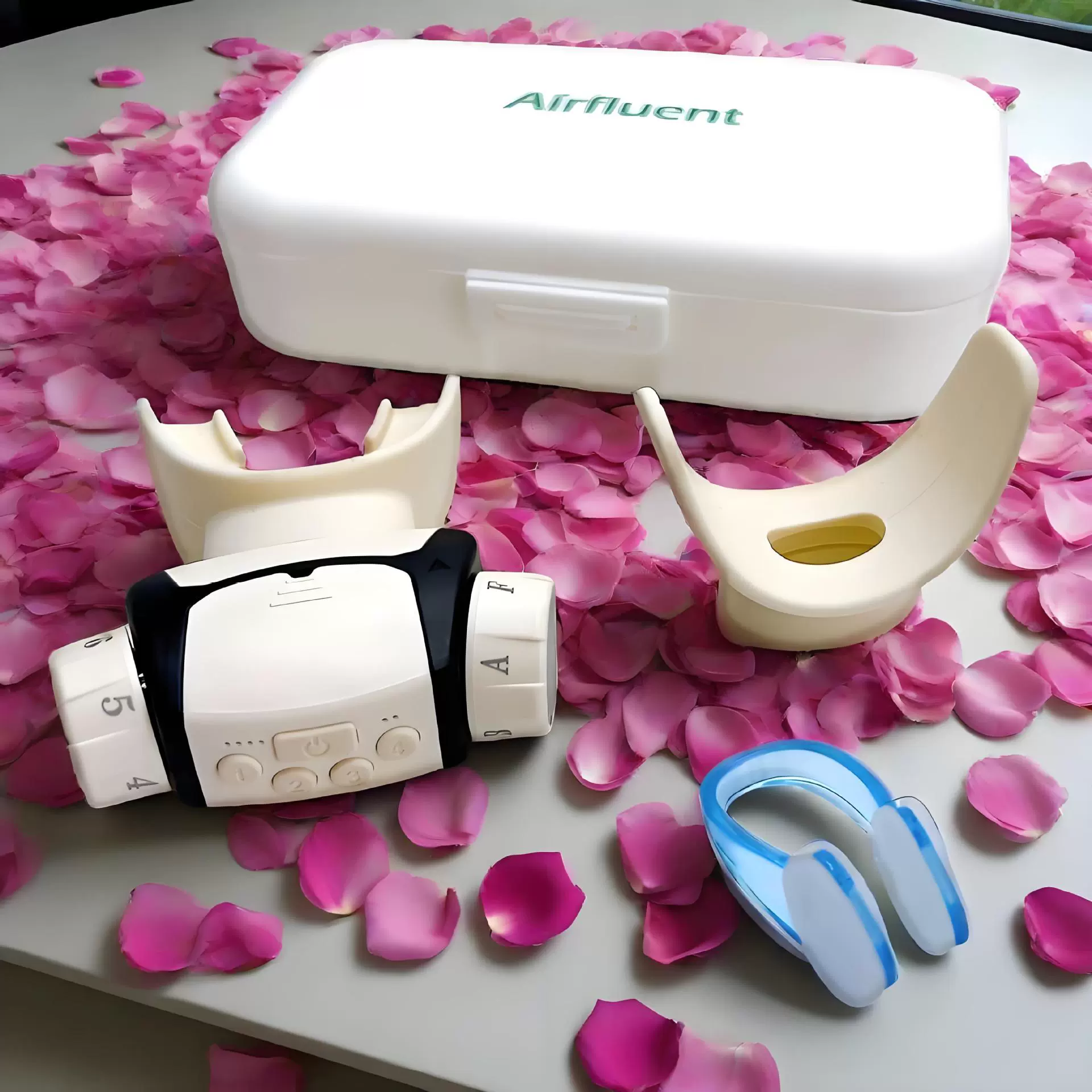 Устройство Airfluent Smart для тренировки дыхательных мышц с голосовым управлением, тренажер сопротивления для увеличения ёмкости лёгких