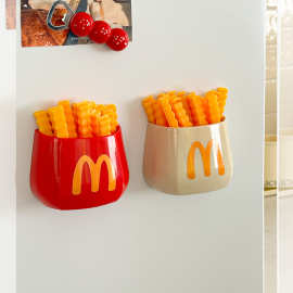 薯条封口夹冰箱磁吸收纳盒零食防潮家用多功能密封长夹子食品夹