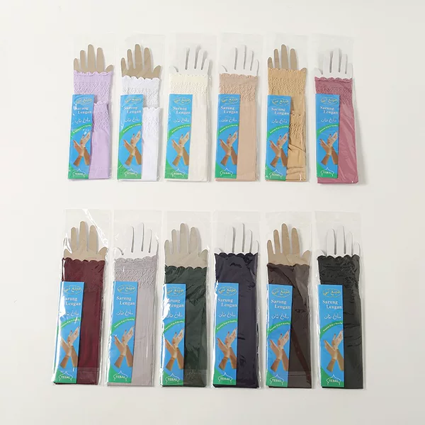 Hot-Selling Export Item: Polyester Ruffle Sleeve Cuffs for Women, Versatile and Fashionable Solid Color Arabic Arm Warmers