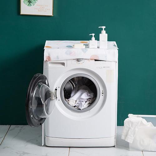 Washing Machine Cover Oxford Cloth Waterproof Sunproof Fully Automatic Drum Wave Semi-transparent Dustproof Cover Universal Cross-border Exclusive Supply