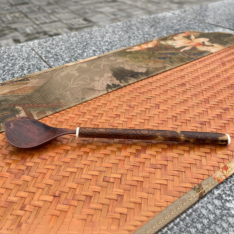 Patrón de martillo de pala de té redondo de cobre-Fire Color