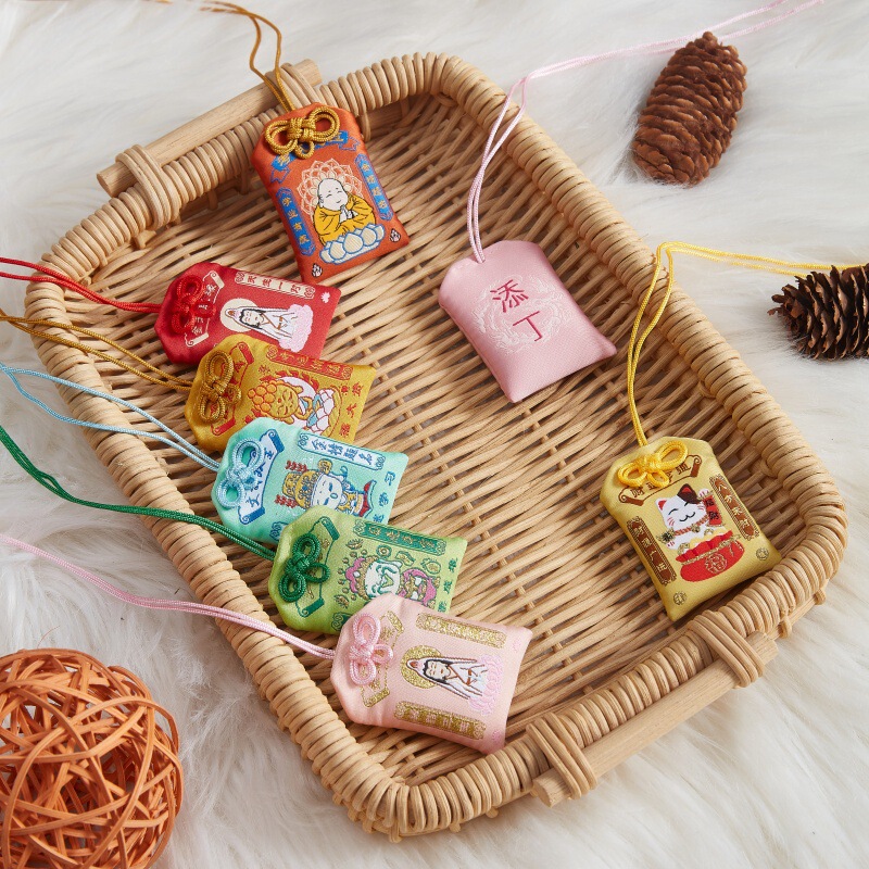Dragon Boat Festival Incense Bag, Japanese-Style Peace and Fortune Bag, Embroidered Cartoon Sachet, Empty Pouch, Brocade Bag Pendant Dragon Boat Festival Incense Bag, Japanese-Style Peace and Fortune Bag, Embroidered Cartoon Sachet, Empty Pouch, Brocade Bag Pendant