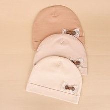 眯妮天使蝴蝶结月子帽孕妇帽产妇月子帽通用套头帽母婴用品待产包